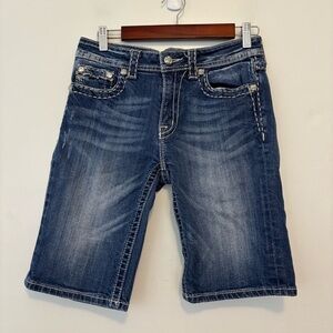 Miss Me Boyfriend Bermuda denim shorts women size 27 stretch
